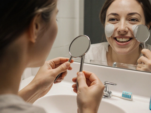 Jak dentální zrcátko pomáhá při bělení zubů doma