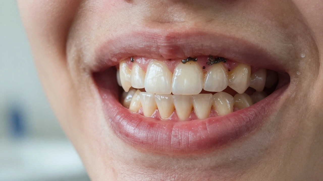 Jak vypadá kámen na předních zubech a co s ním dělat?