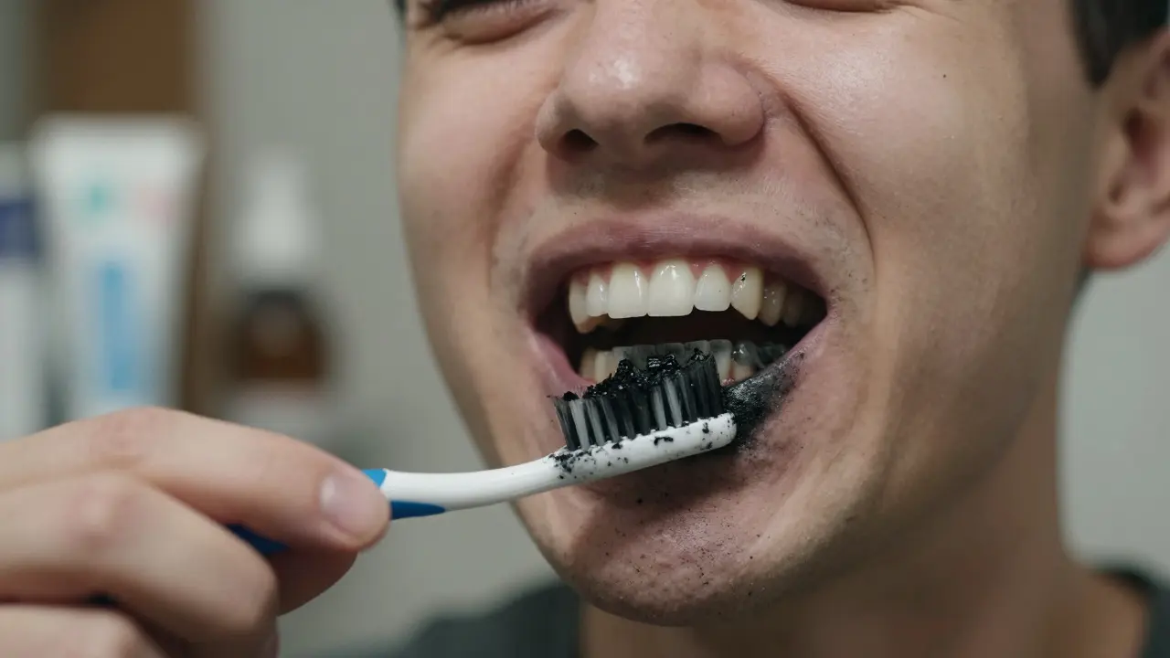 Jak vybělit zuby černým uhlím - skutečné výsledky a rizika