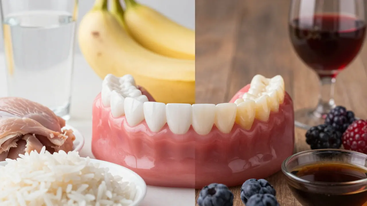 Srovnání bezpečných a nebezpečných potravin pro zuby po hygieně